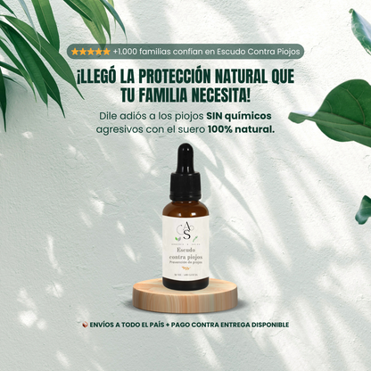 🛡 Escudo Contra Piojos – Protección Natural para Toda la Familia 🌿