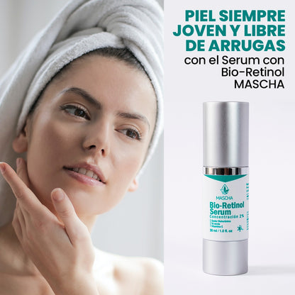 Mascha®️ Serum Antiedad con Bio-Retinol-Registro Invima NS0C95062-19CO