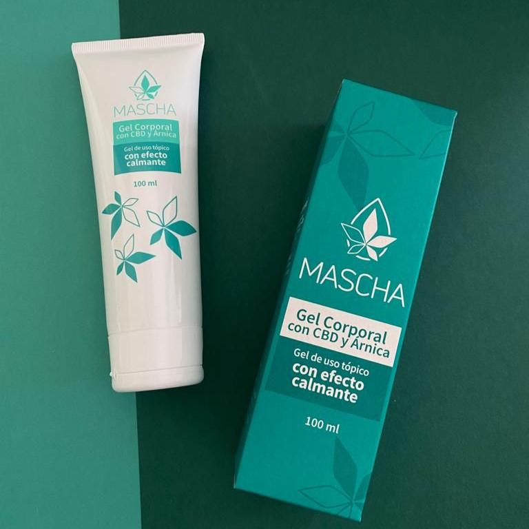 MASCHA®️ GEL CORPORAL CON CBD Y ÁRNICA-REGISTRO INVIMA NS0C01519-20CO