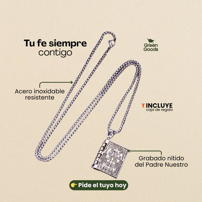 Collar Grabado con El Padre Nuestro – Lleva tu Fé siempre contigo