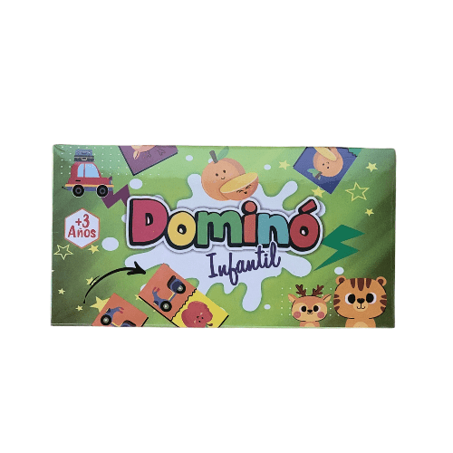 Tienda encarGO! Material Didáctico Dominó verde Didácticos para niños X 2 unidades (Puedes escoger entre Rompecabezas, Juego de Memoria. Loterías y Dominó)