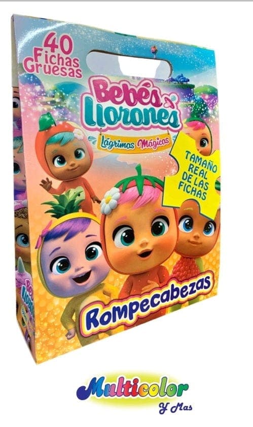 Tienda encarGO! Material Didáctico Rompecabezas  Bebés Llorones Didácticos para niños X 2 unidades (Puedes escoger entre Rompecabezas, Juego de Memoria. Loterías y Dominó)