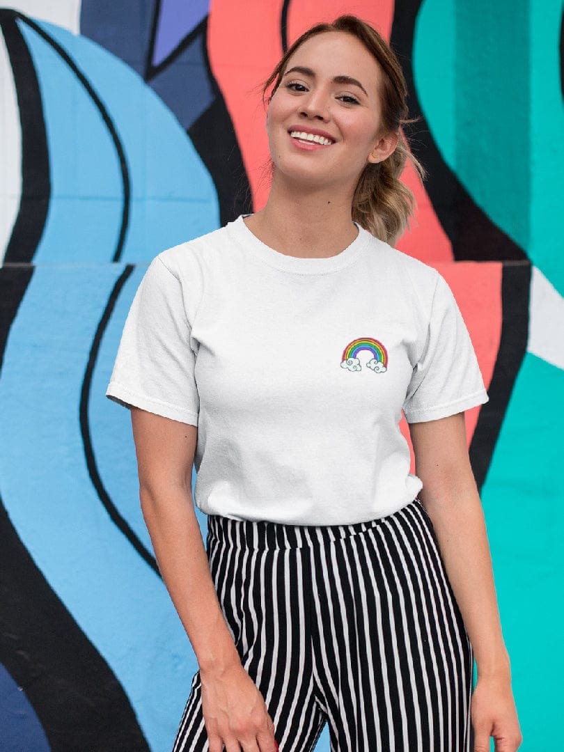 WonderNut Camisetas WonderNut para mujer -  Rainbow